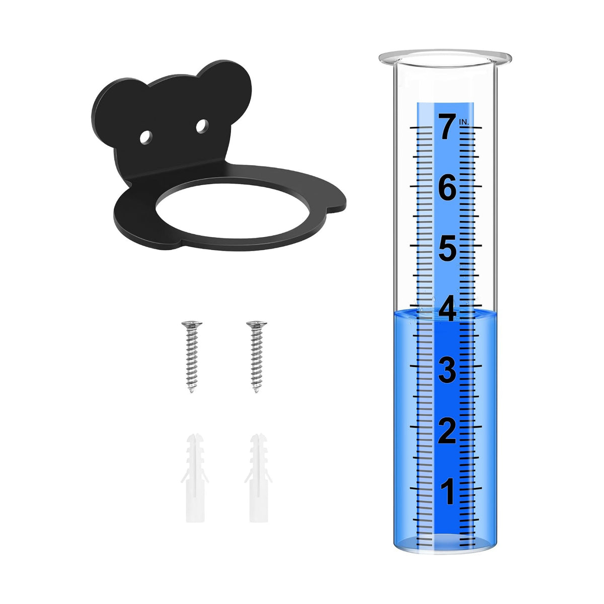 Rain Gauge Outdoor, Rain Gauge Replacement Tube (Bear)