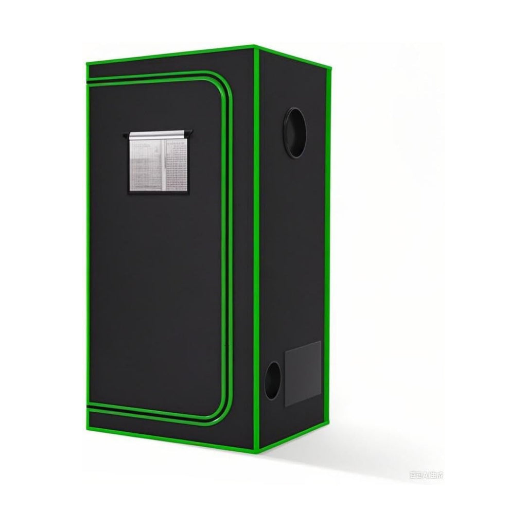 2x2 Grow Tent, 24"x24"x72'' High Reflective 600D Diamond Mylar Canvas with Observation Window and Floor Tray for Hydroponic Indoor Plant Growing