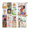 Christian Seasonal Garden Flags Set of 12, Double Sided 28 x 40 Inch Flags