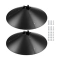 Qualirey 21.5" Metal Squirrel Proof Baffle, for 4 x 4 Posts,Black,2 Pack
