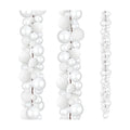 2 Pcs 6 ft Christmas Ball Ornament Garland, White