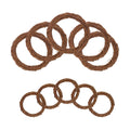 10 Pcs 12 Inch & 8 inch Natural Grapevine Wreath Set, Hand-Woven Vine Branch Wreaths for DIY Crafts, Home Decorations, Home & Event Styling(5 Pieces per Size)