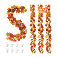 4Pack 23.6FT Fall Autumn Leave Garland for Thanksgiving Wedding Party Decor