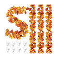 4Pcs 23.6FT Maple Leaf Autumn Garland for Thanksgiving Halloween Fall Decor