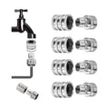 Stainless Steel Garden Hose Quick Connect Fittings Set, 3/4 Inch GHT Quick Release Hose Connector, Heavy-Duty Non-leak