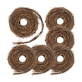Janinka 6 Pcs 15 Feet Grapevine Garland Natural Twig Vine Wreath for Craft