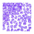 YATOJUZI 500pcs Fake Ice Cubes Violet Acrylic Crushed Rocks Purple Vase Fillers Plastic Diamonds Gems for DIY Party Wedding Centerpiece Table Scatter Prop Display 0.5" (Only Violet)