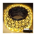Nisocy 100FT LED String Lights Outdoor Waterproof – Warm White Fairy Lights with Plug, Connectable Christmas Tree Lights for Patio, Garden, Bedroom, Wedding, Party, Decor