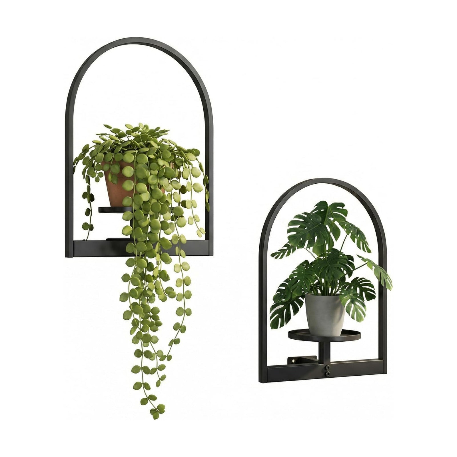 2 Pack Plant Stand Indoor Outdoor Hanging Planters for Indoor Plants Wall Plant Holder for Indoor Plants Plant Frames