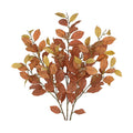 32" Artificial Fall Euonymus Leaves Stems with Flower Seeds for Home Decor