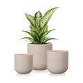 vancasso Ceramic Plant Pots, 4+5+6 inches, Set of 3, Planters with Drainage Hole, Flower Pots Planters Pots for Indoor
