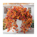 Homsunny Artificial Faux Mums Fall Flowers for Outdoor Outside Decoration
