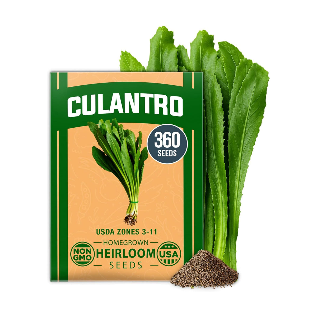 HOME GROWN Culantro Seeds, 360 Seeds, Eryngium foetidum