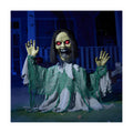 JOYIN Halloween Outdoor Animatronic Groundbreaker Decorations, Half-Body Zombie Groundbreaker with Motion and Light-Up Eyes, for Outside Decor Graveyard Yard Lawn Haunted House Props
