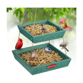 Kingsyard 2 Tier Large Platform Bird Feeder for Outdoors Hanging