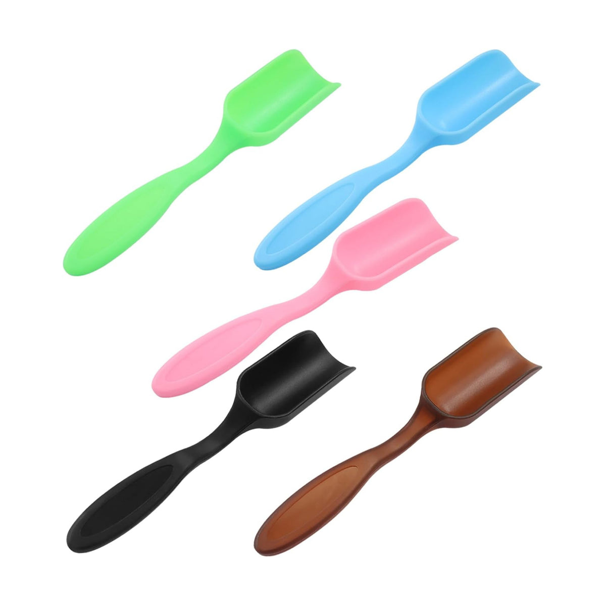 5Pcs Plastic Mini Gardening Shovel Spoons, Colorful