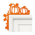 Yaocom 11.8‘' x 11.8" Metal Fall Pumpkin Door Topper, Thanksgiving Sign