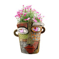 Abstract Face Flower Pots Head,Creative Inspiration Succulent pots,Head Planter with Drainage Hole,Colorful Plant Pots