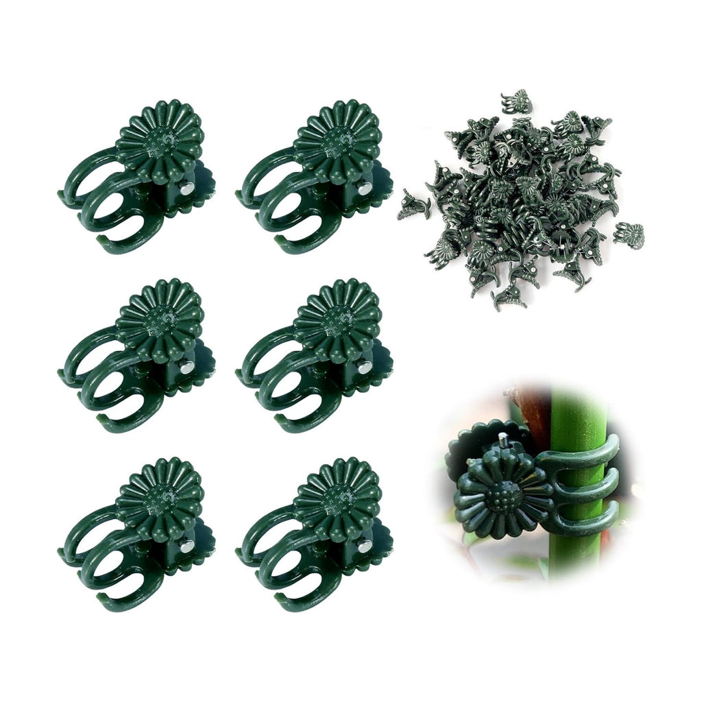 50 Pcs Plant Clips Orchid Clips,Plant Orchid Support Clips,Flower and Vine Clips，Garden Clips，Plant Clips for Climbing Plants