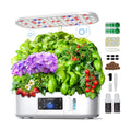 Ahopegarden Hydroponics Growing System: 12 Pods with Touch Control Panel | Indoor Herb Garden with Grow Light