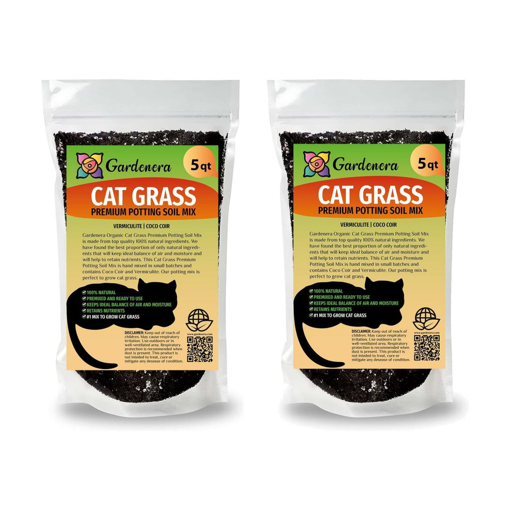 Cat Grass Growing Medium - Provide Your Cat with a Fun and Healthy Source of Greens - 20 QUARTS