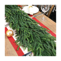 Christmas Cedar Garland for Staircase Real Touch Droopy Bendable Lifelike Faux Xmas Garlands for Decoration Christmas Green Pine Mantle Garland Thanksgiving Table Decorations Outdoor Indoor 60"