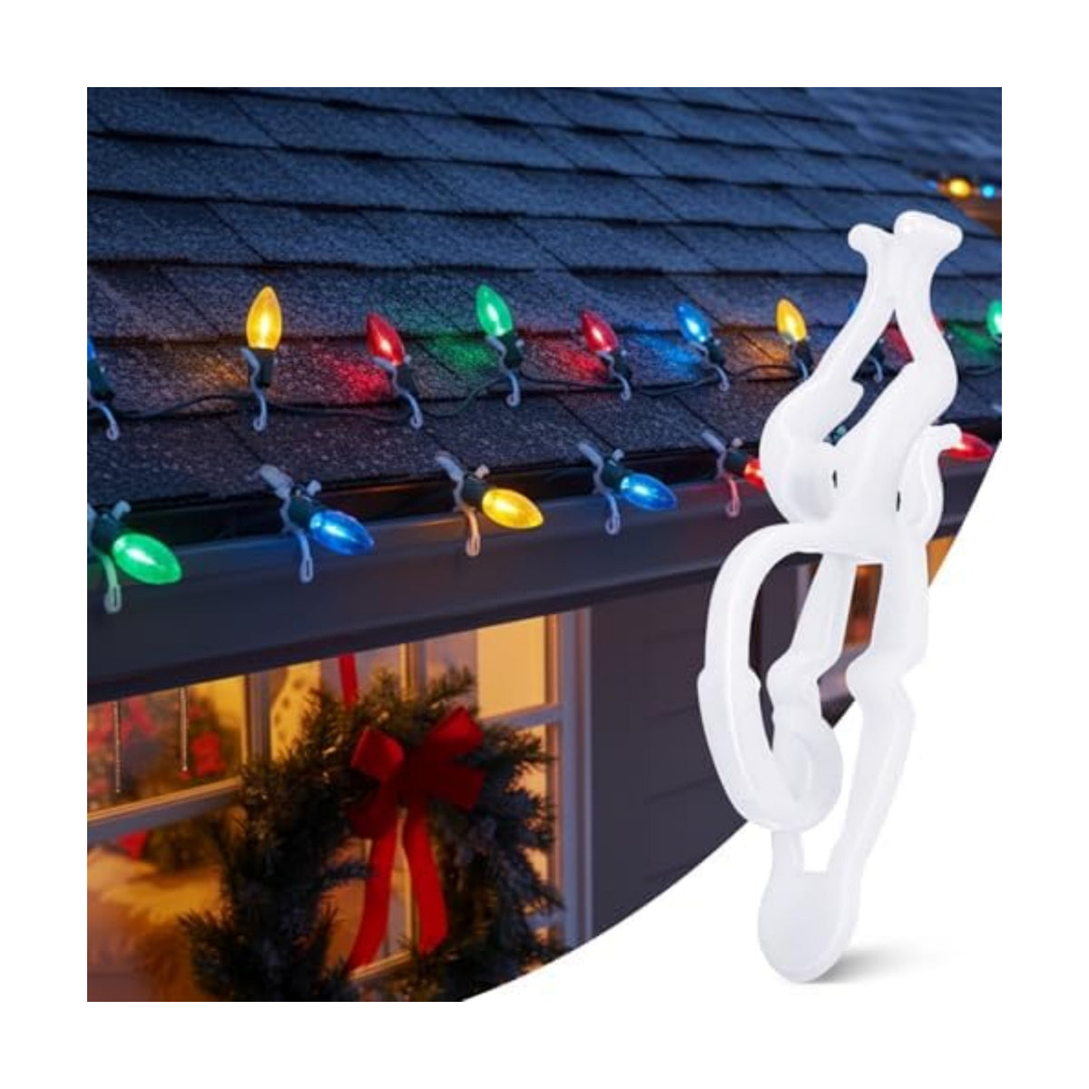 Cinnvoice 50 Pcs Christmas Light Clips Compatible with Mini, C7, C9