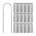 Tandefio 200 Pack Drip Irrigation Tubing Stakes 6 Inch Garden Pins Landscape Staples Securing Pegs Galvanized Lawn Yard