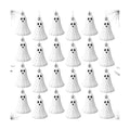 Chunful 24 Pcs Halloween Ghost Hanging Ornaments, 3 in Tree Decoration