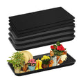Vesici 3 Set/6 Pcs Large Square Plant Saucer, Self-Watering Trays with Mat | 30 Inch Plant Saucer, 3mm Capillary Mat