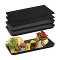 Vesici 2 Set/4 Pcs Large Square Plant Saucer, Self-Watering Trays with Mat | 30 Inch Plant Saucer, 3mm Capillary Mat