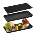 Vesici 1 Set/2 Pcs Large Square Plant Saucer, Self-Watering Trays with Mat | 30 Inch Plant Saucer, 3mm Capillary Mat