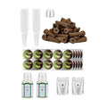 144pcs Seed Pod Kit: 50 Grow Sponges, 50 Pod Labels, 20 Grow Baskets, 20 Grow Domes, 4 A&B Plant Food，Grow Anything