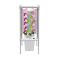Hydroponic Tower Growing System Kits with LED Grow Lights 30 Pods Indoor Vertical Planter Germination Kit 6 Layers