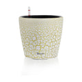 Dexceder 9x8 Self Watering Planter (White Gold Crackle)