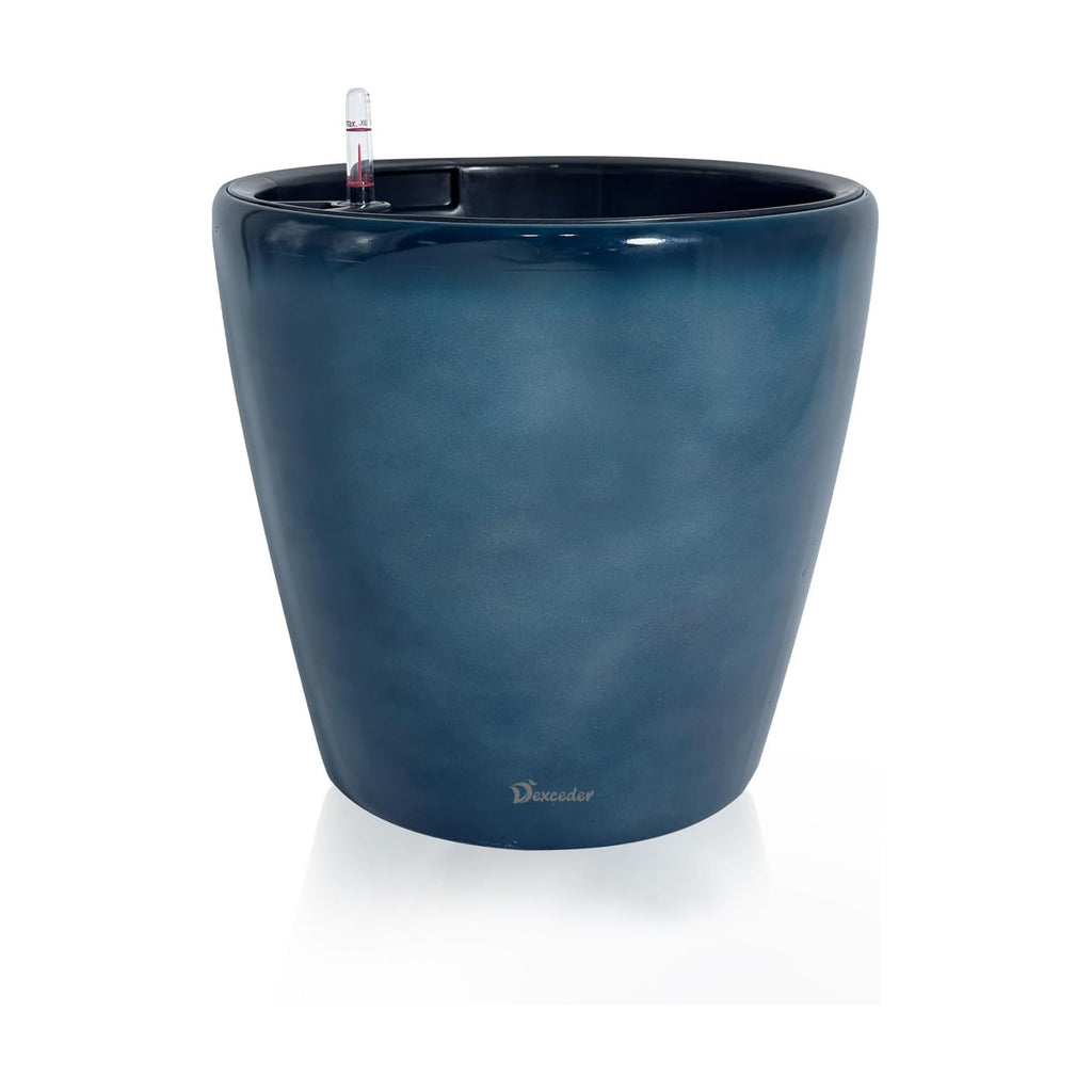 Dexceder 15x14 Self Watering Planter with Wheels (Grayish Green Gradient)