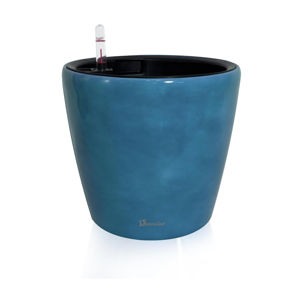 Dexceder 9x8 Self Watering Planter (Peacock Blue Gradient)