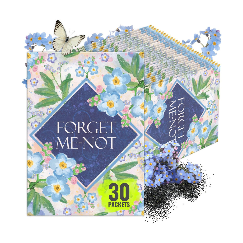 Seed Needs Forget Me Not Seed Packet Gift Favors for Memorial Services