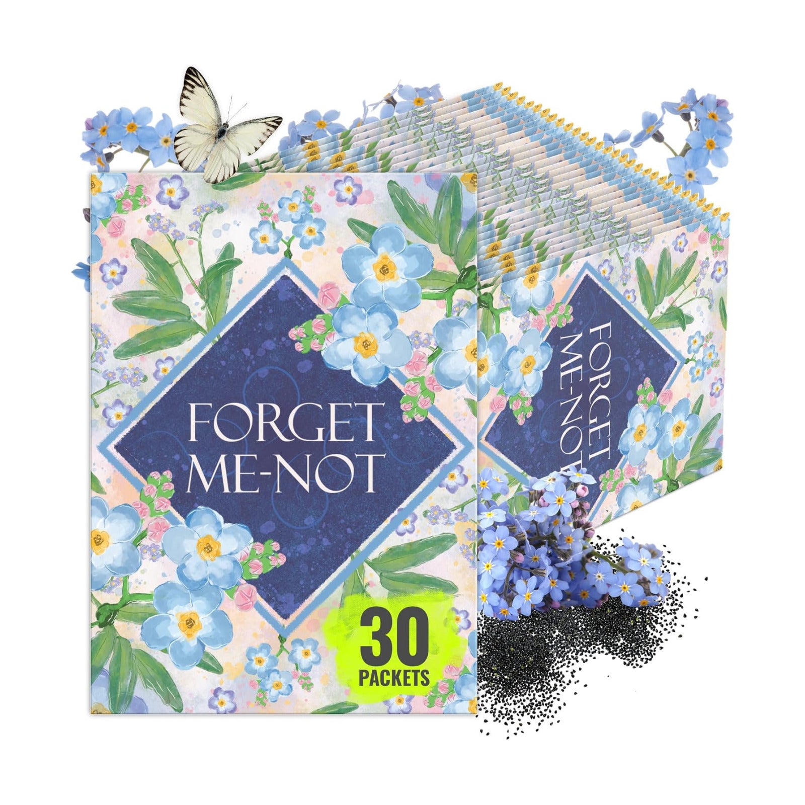 Seed Needs Forget Me Not Seed Packet Gift Favors for Memorial Services