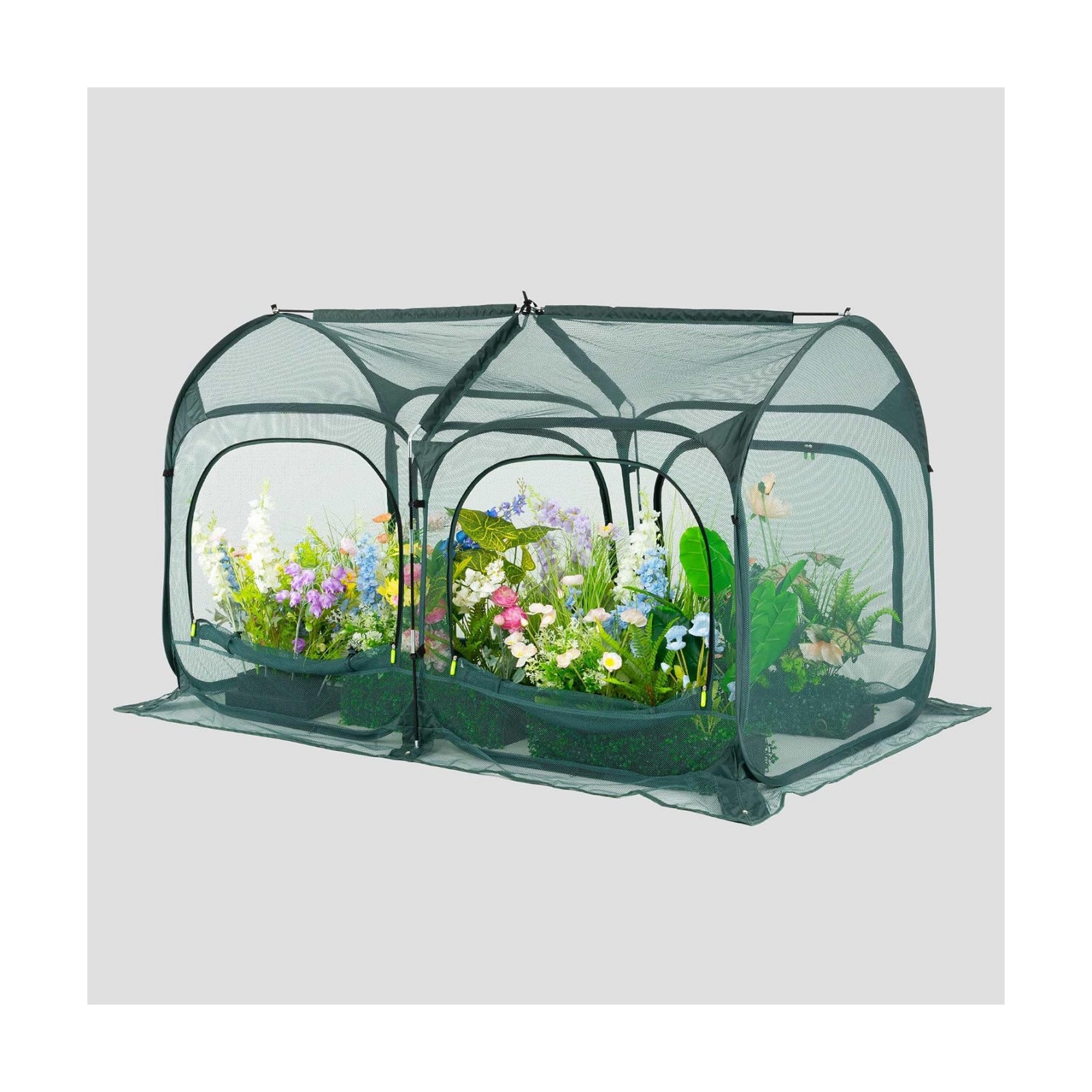 Poray Large 5.3x2.6FT Plant Netting Cover, Pop up Tunnel Crop Cage Gardening Net,Pest Guard Cover for Vegetables
