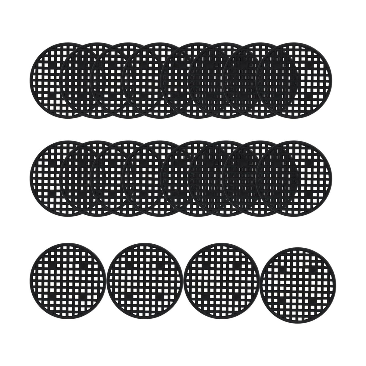 Plant Pot Mesh, 2.1", 55mm, Black, 50 Pcs