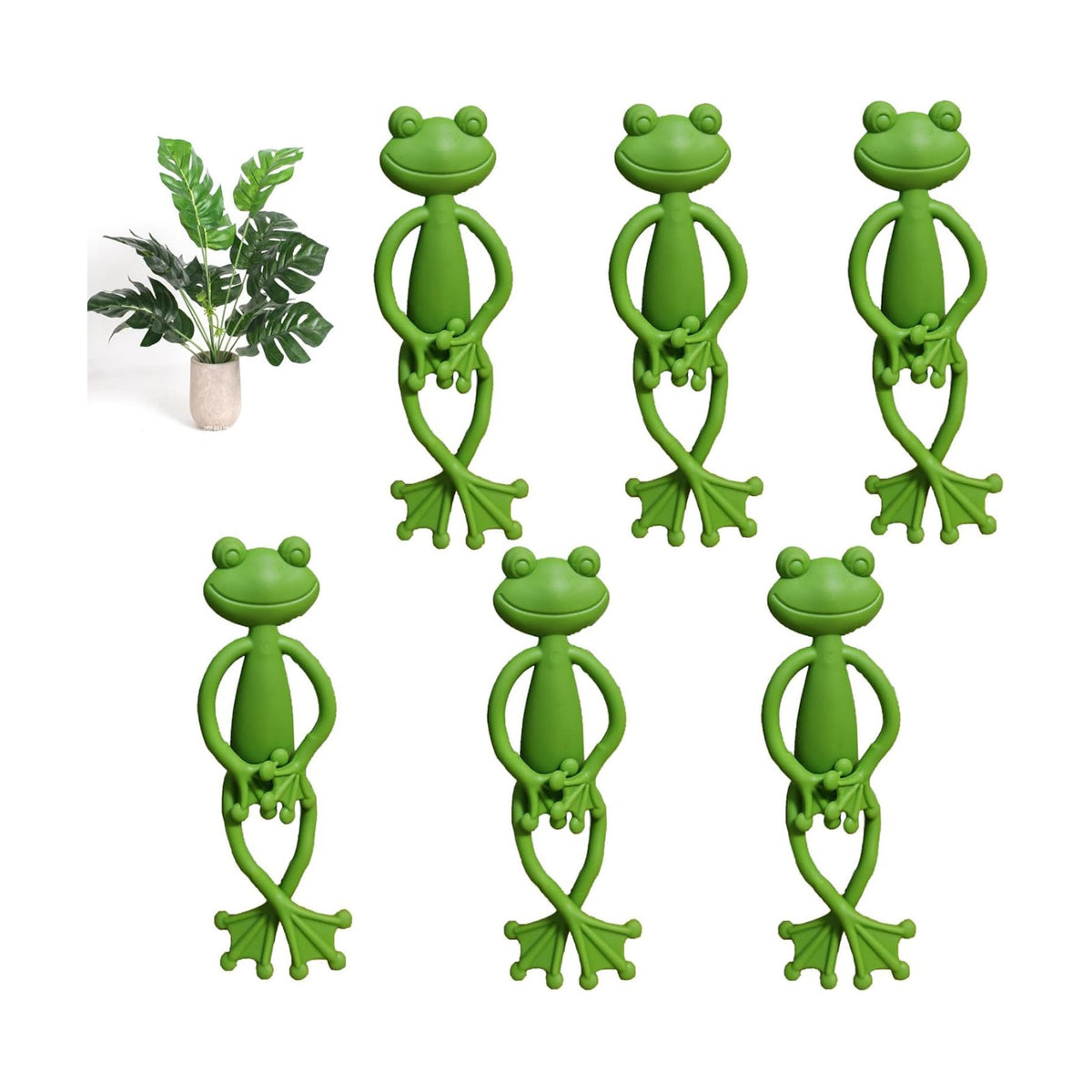 6pcs Frog Plant Stand Holder Plant Propagation Buddy for Indoor Accessories