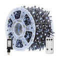 TW SHINE Christmas Lights, 600 LED 196FT Christmas String Lights Plug-in with 8 Modes Timer and Remote, Waterproof Outdoor Decorations for Bedroom Wedding Party Yard Tree Decor, White