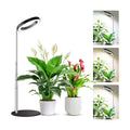 Kullsinss 6.3in Plant Lights for Indoor Growing, 80 LEDs Full Spectrum | Black Desk Plant Light with 2 Mounting