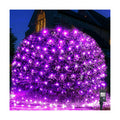 WBao Halloween Lights Outdoor 360LED 11.5ft x 6.9ft Halloween Net Lights with 8 Modes, Timer, Connectable, Waterproof & Dark Green Wire for Lawn, Bushes, Shrubs Outdoor Holiday Decorations, Purple