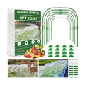 Garden Mesh Netting Kit, 10 * 33ft Ultra Fine Netting with 6pcs Garden Hoops for Raised Beds, Plants Cover Net for