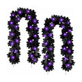 Joyhalo 2 Pack 5.7FT Halloween Garlands with Purple Lights
