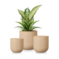 vancasso Ceramic Plant Pots, 4+5+6 inches, Set of 3, Planters with Drainage Hole, Flower Pots Planters Pots for Indoor