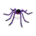 Thuodo 6.6 FT Giant Halloween Light Up Spider, Purple Glowing Hairy Spider