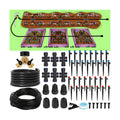 233FT Drip Irrigation System Kit with Quick-Connect System,33FT 1/2" Mainline & 200FT 1/4" Tubing,Brass Y-Type